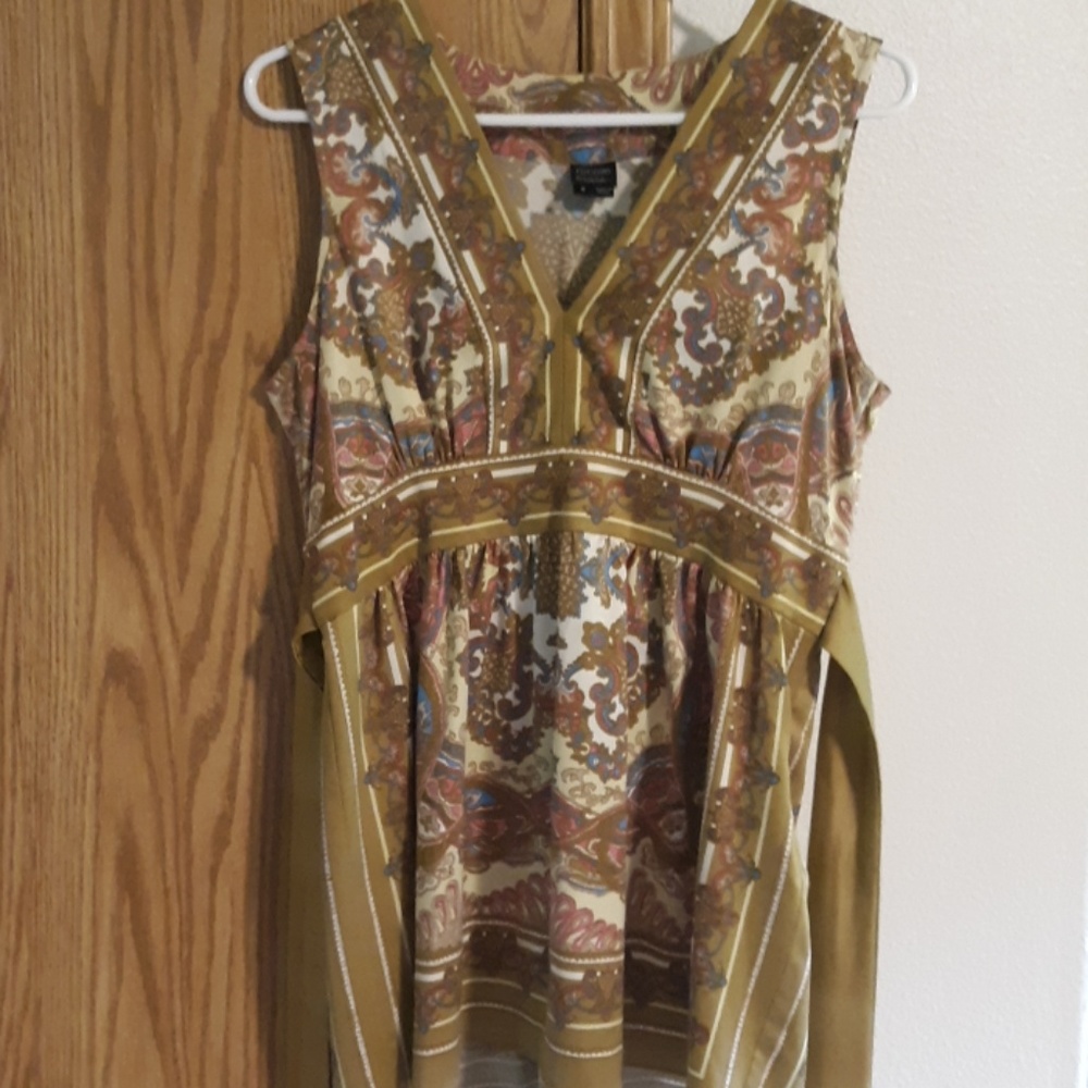 Paisley silk top